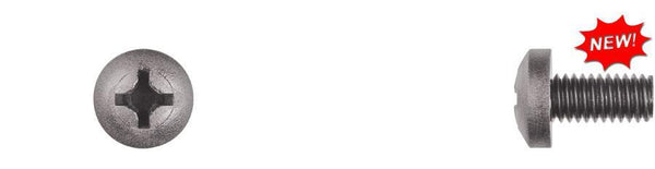 Black Nylon Machine Screws - 6-1.00 x 12mm Pan Hd Phillips: 100 per Bag