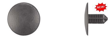 Black Hood Insulation Ret - 8mm Hole 15mm Stem Length: 25 per Bag