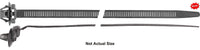 Black Nylon Cable Ties - 13mm Hole Size 6 3/4" Long: 25 per Bag