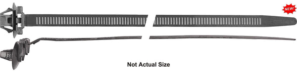 Black Nylon Cable Ties - 13mm Hole Size 6 3/4" Long: 25 per Bag