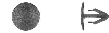 Black Nylon Retaining Clips - 7mm Hole Size 16mm Stem Lgth: 25 per Bag