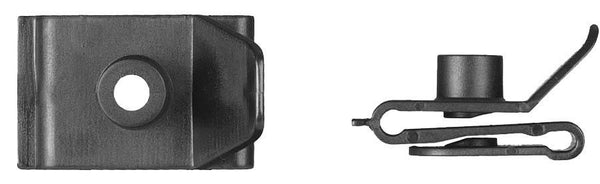 Black Nylon "U" Nuts - 10 Screw Size P/R Up to 1mm: 25 per Bag