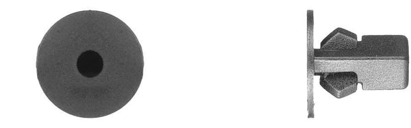Black Nylon Screw Grommets - #14 Screw Size 8mm Sq Hole: 250 per Bag