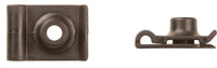 Black Nylon "U' Nuts - 14 Screw Size  P.R. Up to 1mm: 15 per Bag