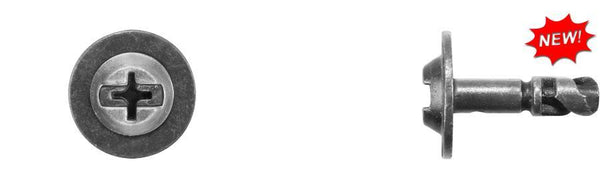 Black Phillips Cowl Fasteners - 5.20mm Stem 18.5mm Stem Lgth: 10 per Bag