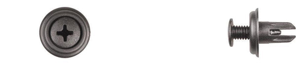 Black Nylon Cowl Vent Ret - 6mm Hole Size 11mm Stem Length: 25 per Bag