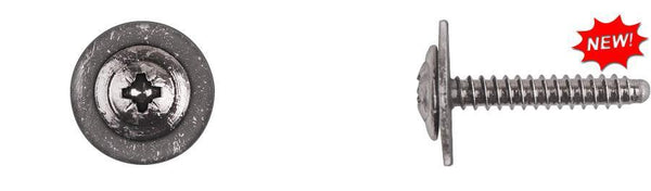 Black Zinc Pozi-Drive Screws - 4.2-1.41 x 25mm 17mm L/Washer: 50 per Bag