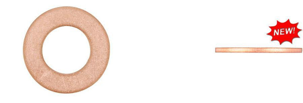 Copper Oil Drain Plug Gaskets - 12mm ID 22mm OD 1.5mm Thick: 15 per Bag