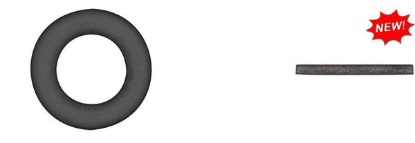 Black Fiber Oil Drain Gaskets - 1/2" ID 7/8" OD 7/64" Thick: 25 per Bag