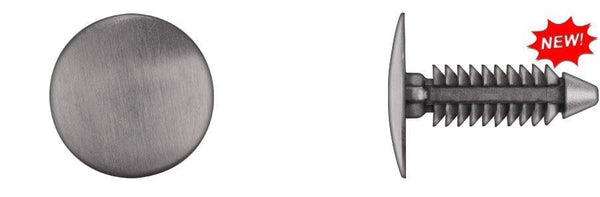 Black Nylon Rear Bumper Ret - 7mm Hole Size 25mm Stem Length: 25 per Bag