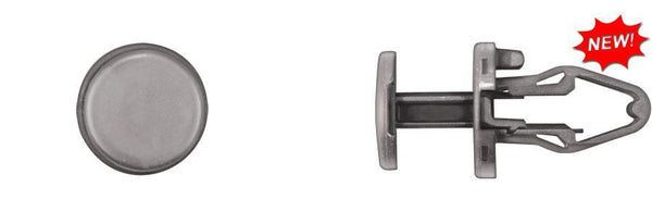 Black Nylon Push Type Ret - 8mm x 11mm Hole 18mm Stem Lgth: 15 per Bag
