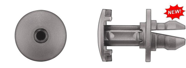 Black Nylon Push Type Ret - 12.5mm Hole 14mm Stem Length: 15 per Bag
