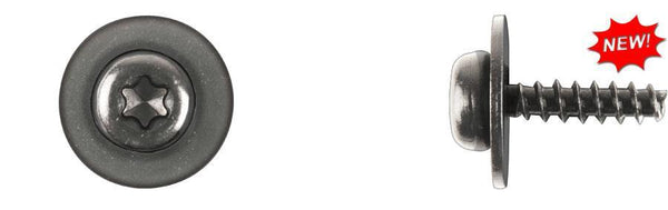 Black Torx® Pan Head Screws - 5-2.2 x 20mm T30 Drive Size: 15 per Bag