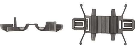 Black Nylon Hood Release Clips - 7mm Hole Size 6.5mm Stem Lgth: 25 per Bag