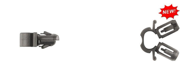 Black Nylon Hood Release Clips - 6mm Hole Size 9mm Stem Length: 25 per Bag