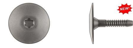 Black Nylon Trim Retainers - 4mm Hole Size 23mm Stem Lgth: 25 per Bag