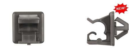 Black Nylon Hood Prop Ret - Holds 8mm Rod 9mm Stem Length: 15 per Bag