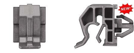 Black Nylon Hood Prop Clips - 14mm Hole Size 8mm Rod Size: 15 per Bag