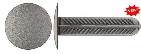 Black Nylon Trim Retainers - 10.5mm Hole 45mm Stem Length: 15 per Bag