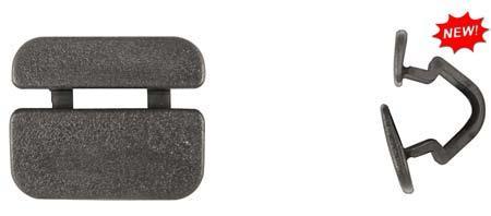 Black Nylon Hood Insul Ret - 25mm x 30mm Head 15mm Stem: 15 per Bag