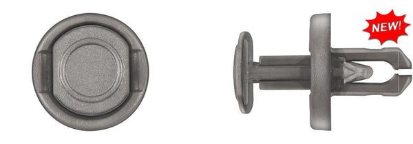 Black Nylon Push Type Ret - 9mm Hole Size 15mm Stem Lgth: 15 per Bag