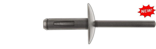 Black Wheel Arch Cover Rivets - 6mm Dia G/R 2.5mm-10.75mm: 10 per Bag