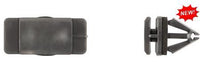 Black Rocker Mldg Ret with Sealer - 9mm Hole 15mm Stem Length: 10 per Bag