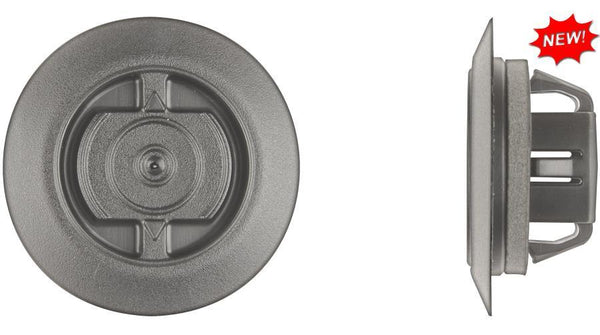 Black Nylon Moulding Retainers - 22mm Hole 11mm Stem Length: 10 per Bag