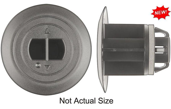 Black Nylon Moulding Retainers - 22mm Hole 35mm Stem Length: 10 per Bag