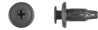 Black Nylon Bumper Retainers - 10mm Hole Size 25mm Stem Lgth: 10 per Bag