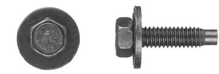Black Hex Head Body Bolts - 5/16-18 x 1 3/16" 1/2" Hex: 25 per Bag