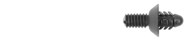 Black Nylon Cowl Screen Ret - 1/4" Hole Size 1" O.A. Length: 25 per Bag