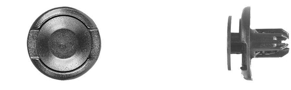 Black Nylon Front Fender Ret - 8mm Hole Size 11mm Stem Length: 100 per Bag