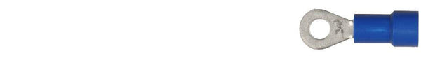 Blue Vinyl 16-14 WireTerminal - #6 Stud Size Ring Type: 100 per Bag