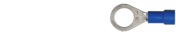 Blue Vinyl 16-14 WireTerminal - 5/16" Stud Size Ring Type: 50 per Bag