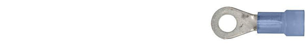Blue Nylon 16-14 WireTerminal - #8 Stud Size Ring Type: 25 per Bag