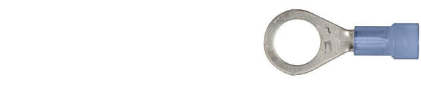 Blue Nylon 16-14 WireTerminal - 5/16" Stud Size Ring Type: 25 per Bag