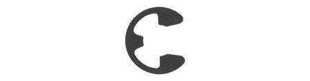 "E" Type Retaining Rings - 3/8"/Shft Dia .303"/Grve Dia: 100 per Bag