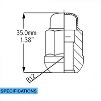 Factory Style - Lug - Honda Ball Seat(19mm) M12 1.5