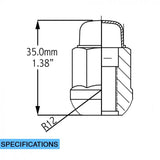 Factory Style - Lug - Honda Ball Seat(19mm) M12 1.5