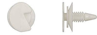 Natural Nylon Door Trim Ret - 1/4" Hole 29/32" Hd 29/32"Stem: 50 per Bag