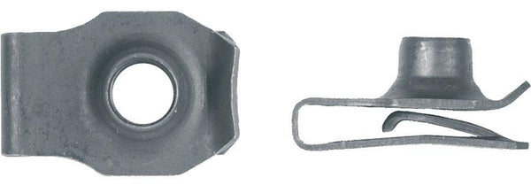 Black Short Extruded "U" Nuts - 3/8"-16  P.R. .035"-.205": 25 per Bag