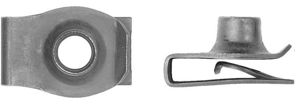 Black Short Extruded "U" Nuts - 10-1.50mm P.R. .90mm-6mm: 10 per Bag
