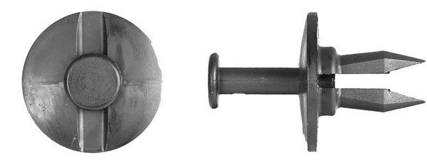 Black Nylon Fascia Retainers - 1/2" Hole Size 3/4" Stem Lgth: 15 per Bag