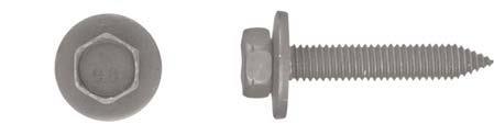 Black Hex Head Body Bolts - 6-1.00 x 35mm 17mm O.D.: 25 per Bag