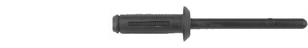 Black Nylon Blind Rivets - 3/16" Dia G/R 5/32 - 1/4": 25 per Bag