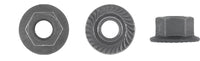 Black Hex Flange Nuts - 8-1.25mm Screw Size: 50 per Bag