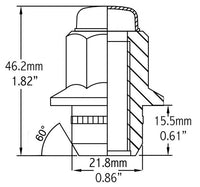 Factory Style - Lug - Toyota w/Washer (7/8) M14 1.5