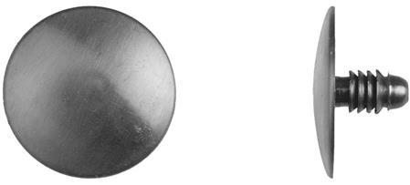 Black Nylon Grille Retainers - 1/4"Hole Size 1/2" Stem Lgth: 25 per Bag