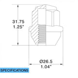 Factory Style - Lug - Ford (3/4) M12 1.5